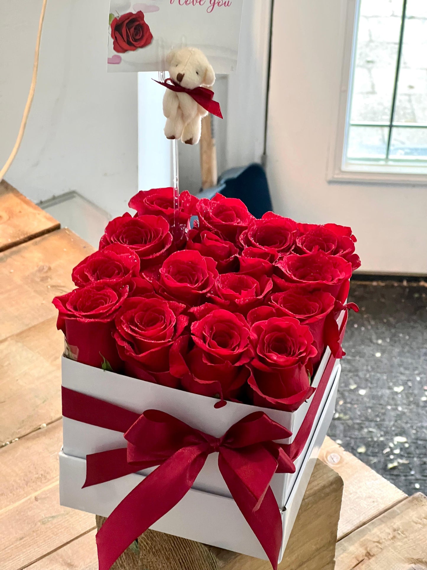 Square Rose Flower Box