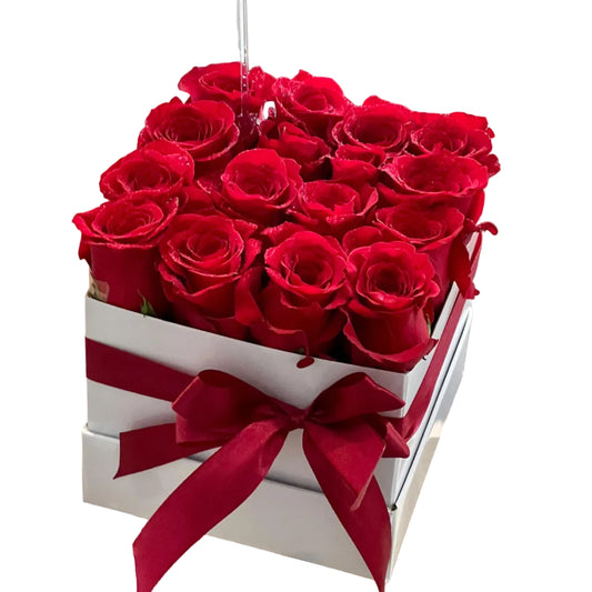 Square Rose Flower Box